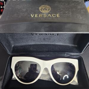 Versace Elegant White Sunglasses